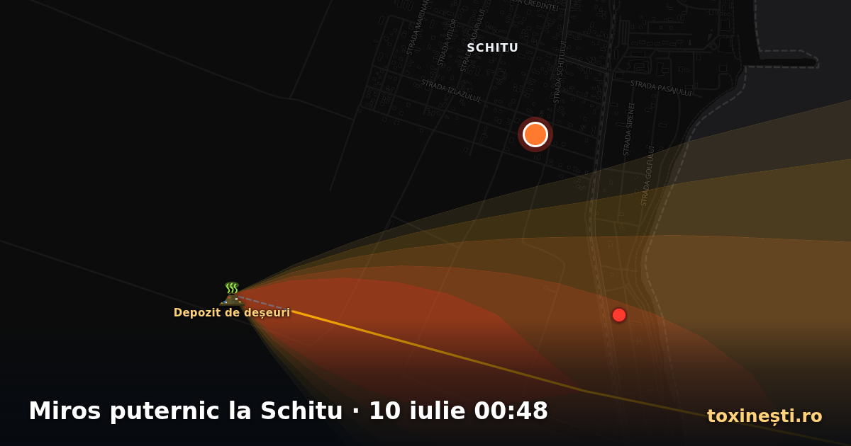 Miros puternic la Schitu · 10 iulie 00:48