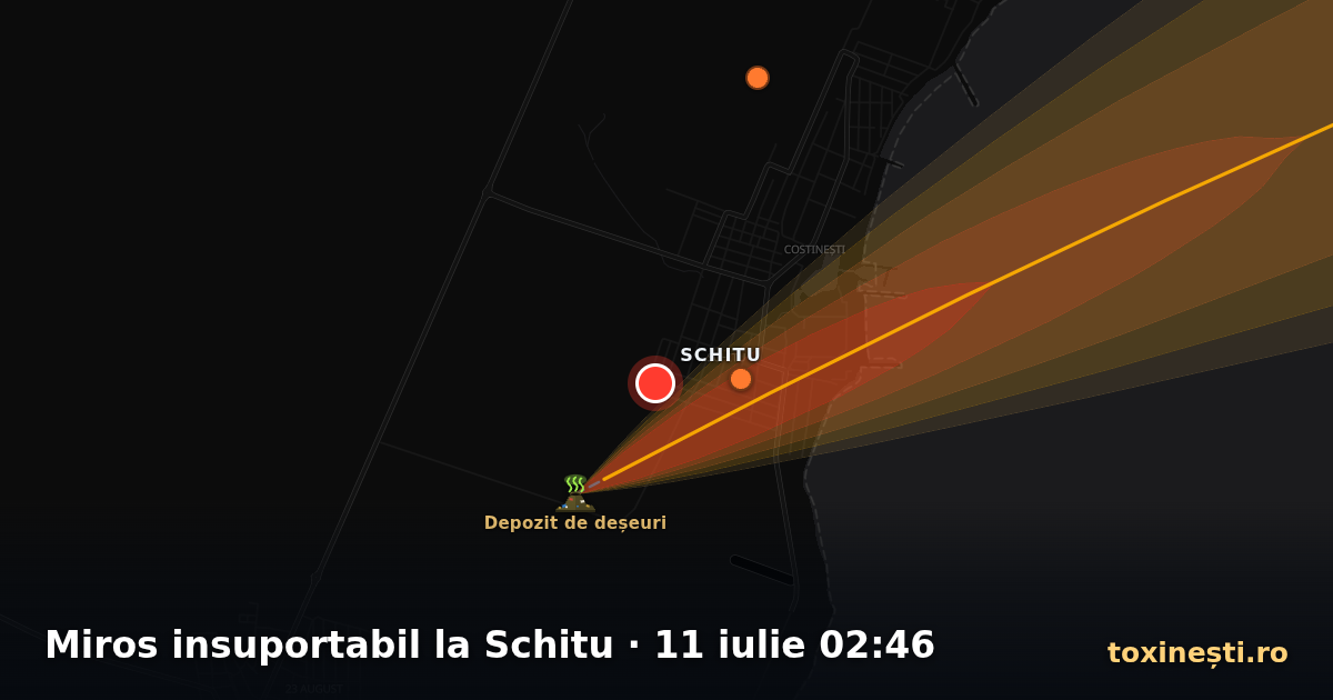 Miros insuportabil la Schitu · 11 iulie 02:46
