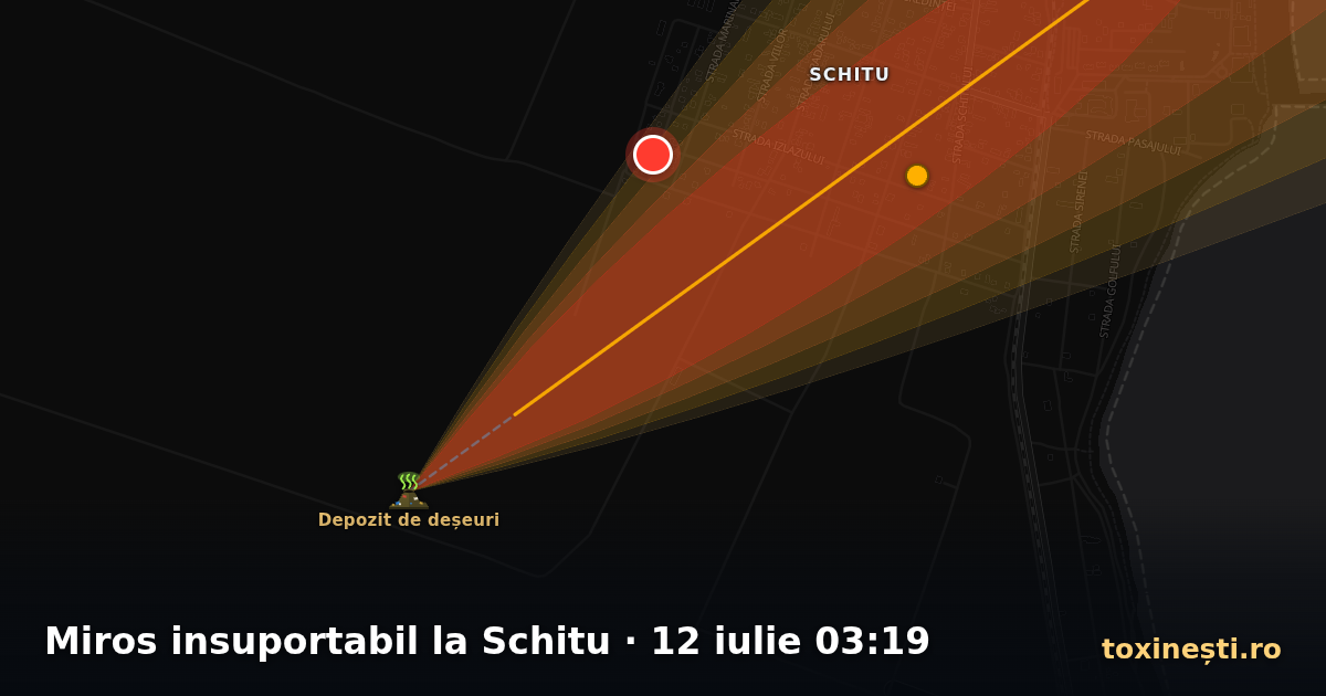 Miros insuportabil la Schitu · 12 iulie 03:19