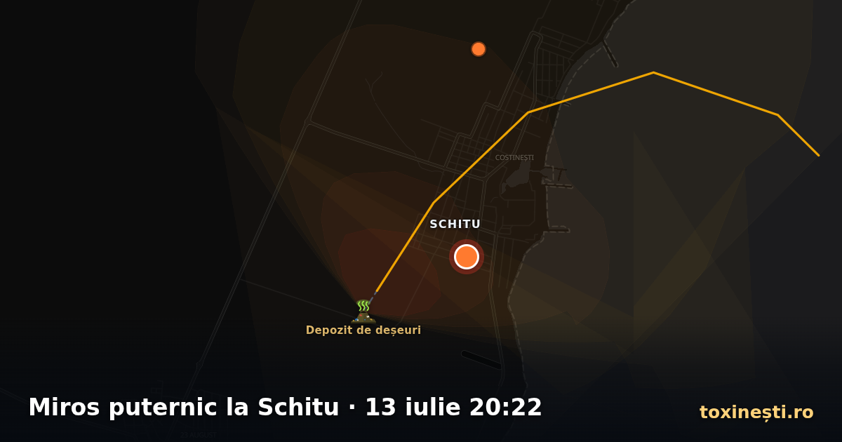 Miros puternic la Schitu · 13 iulie 20:22