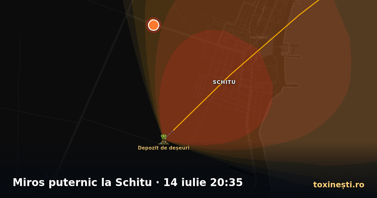 Miros puternic la Schitu · 14 iulie 20:35