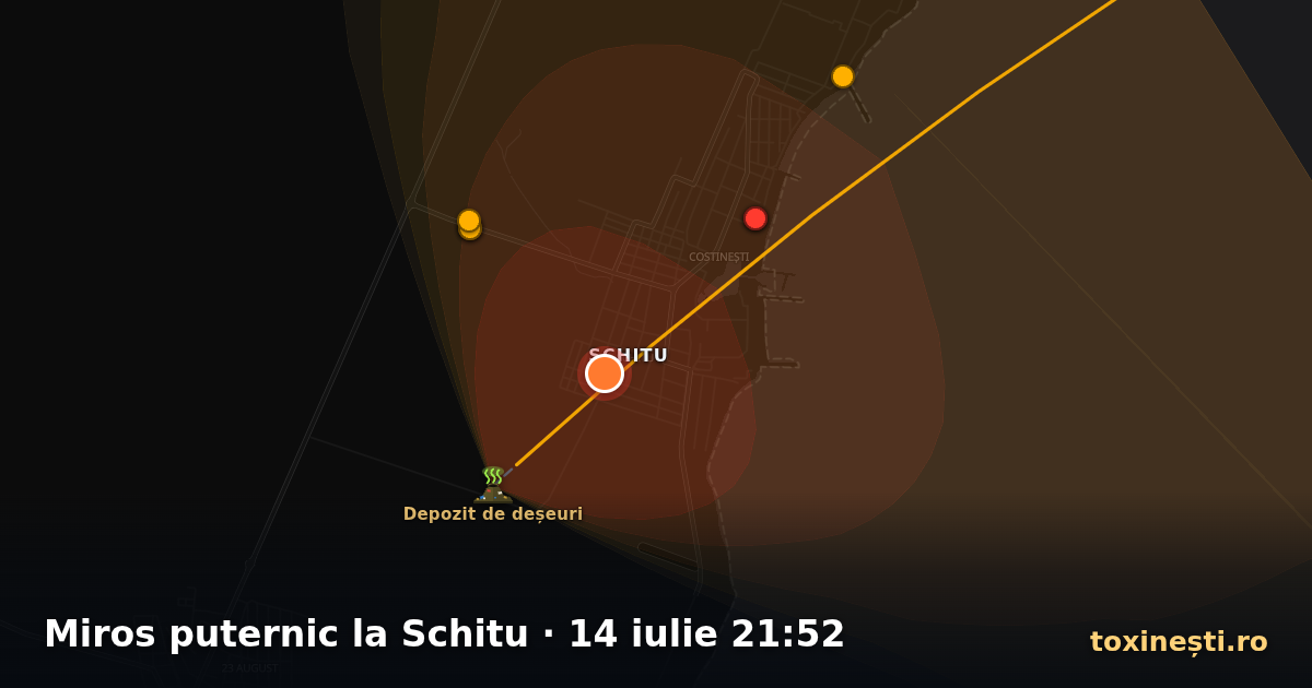 Miros puternic la Schitu · 14 iulie 21:52