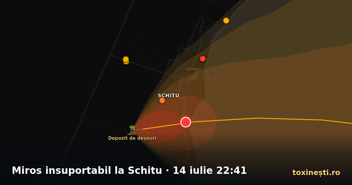 Miros insuportabil la Schitu · 14 iulie 22:41