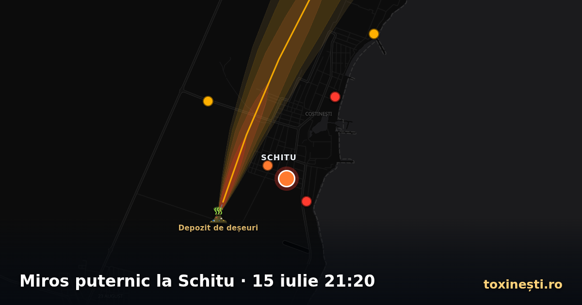 Miros puternic la Schitu · 15 iulie 21:20