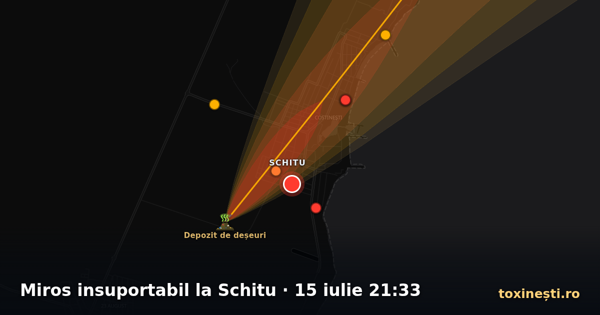 Miros insuportabil la Schitu · 15 iulie 21:33