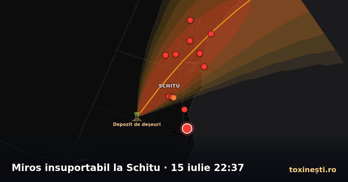 Miros insuportabil la Schitu · 15 iulie 22:37