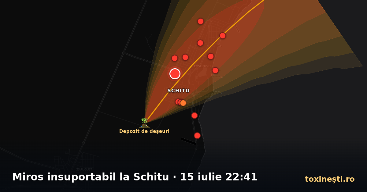 Miros insuportabil la Schitu · 15 iulie 22:41