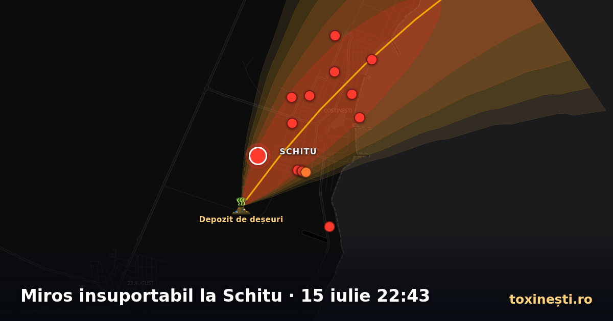 Miros insuportabil la Schitu · 15 iulie 22:43