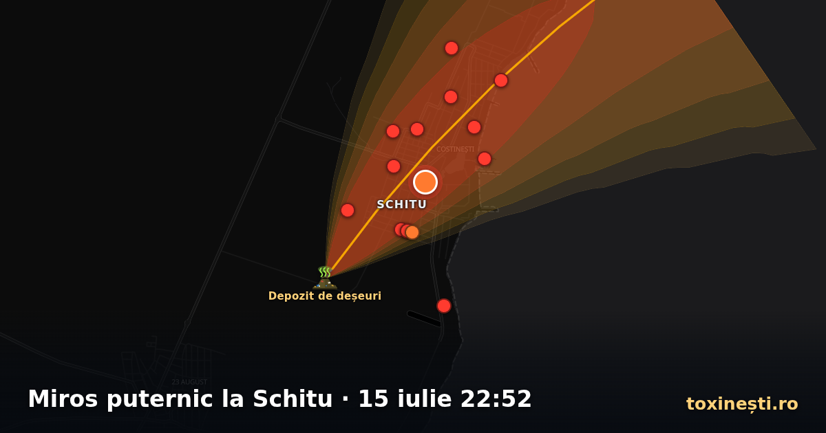 Miros puternic la Schitu · 15 iulie 22:52
