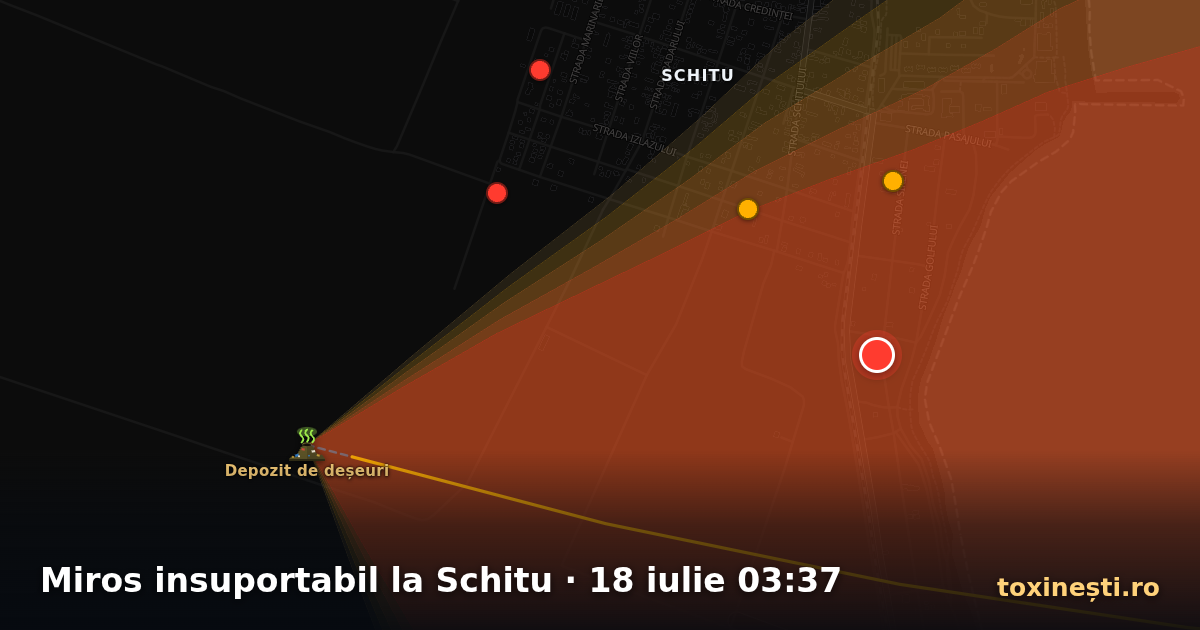 Miros insuportabil la Schitu · 18 iulie 03:37