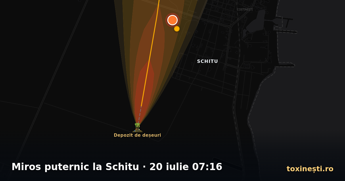 Miros puternic la Schitu · 20 iulie 07:16