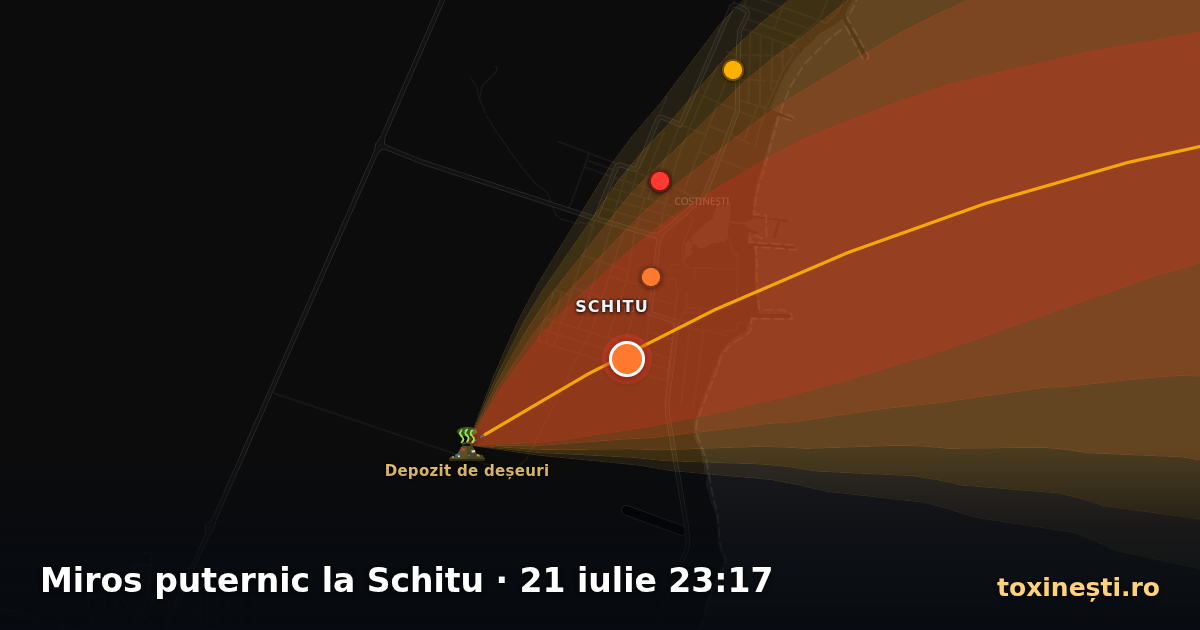 Miros puternic la Schitu · 21 iulie 23:17