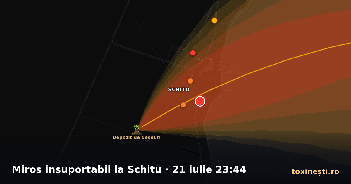 Miros insuportabil la Schitu · 21 iulie 23:44