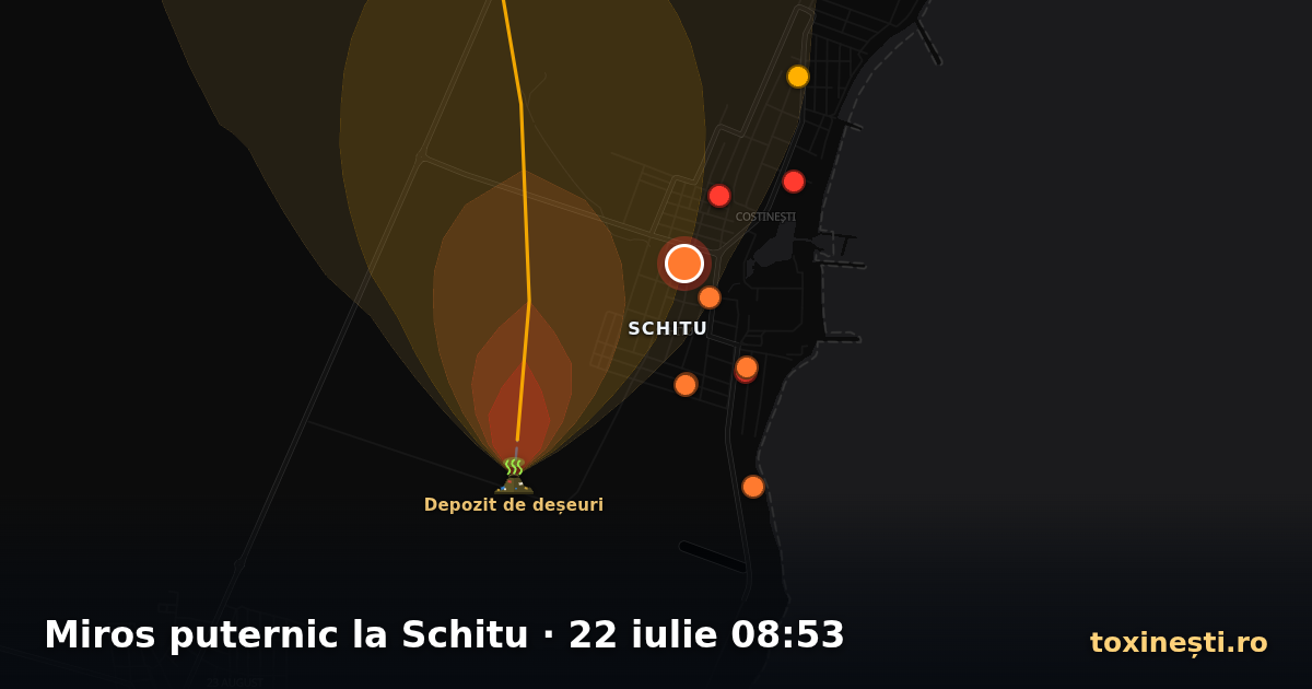 Miros puternic la Schitu · 22 iulie 08:53