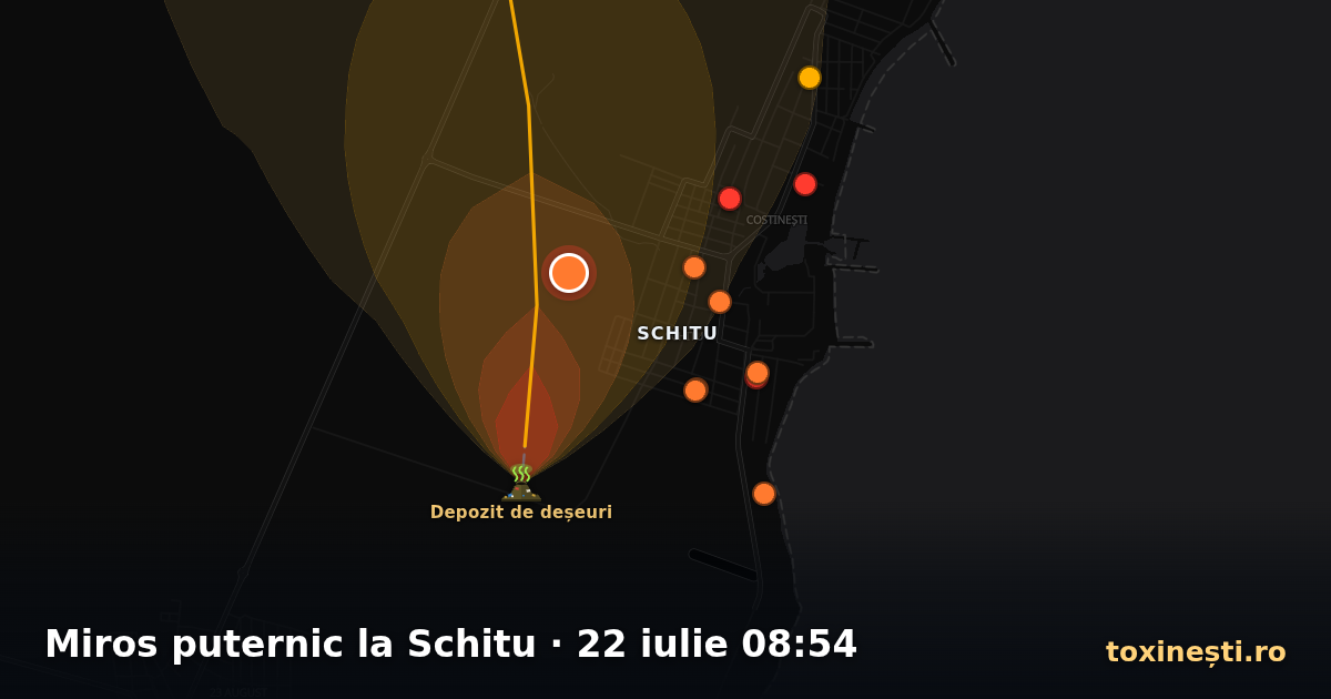 Miros puternic la Schitu · 22 iulie 08:54
