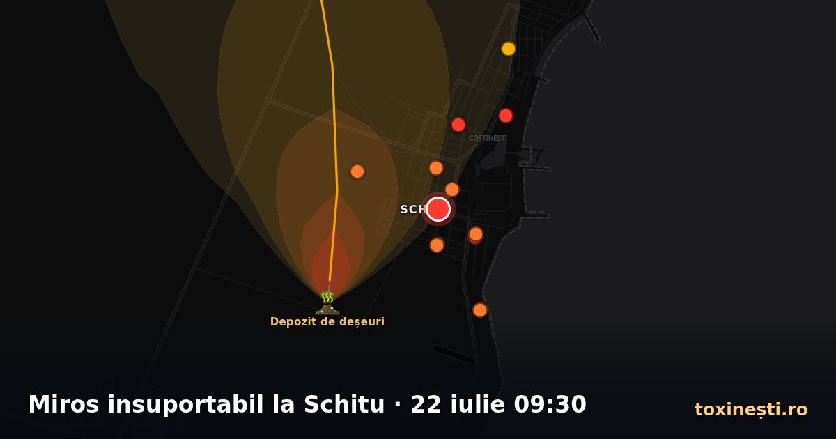 Miros insuportabil la Schitu · 22 iulie 09:30