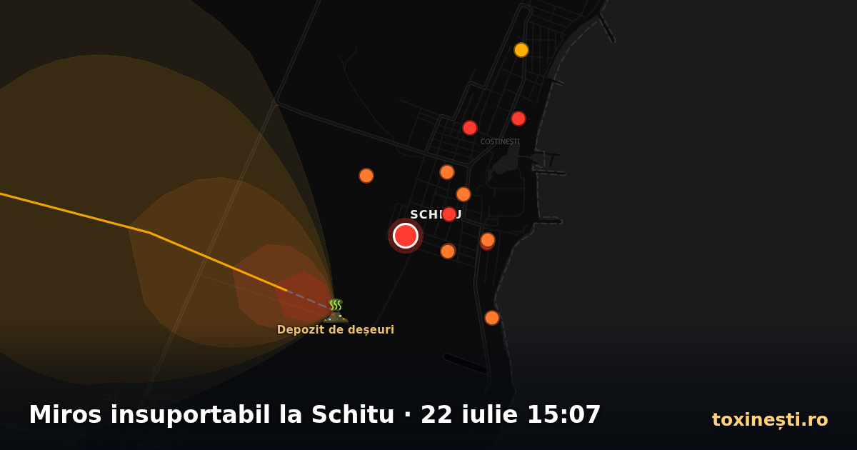 Miros insuportabil la Schitu · 22 iulie 15:07