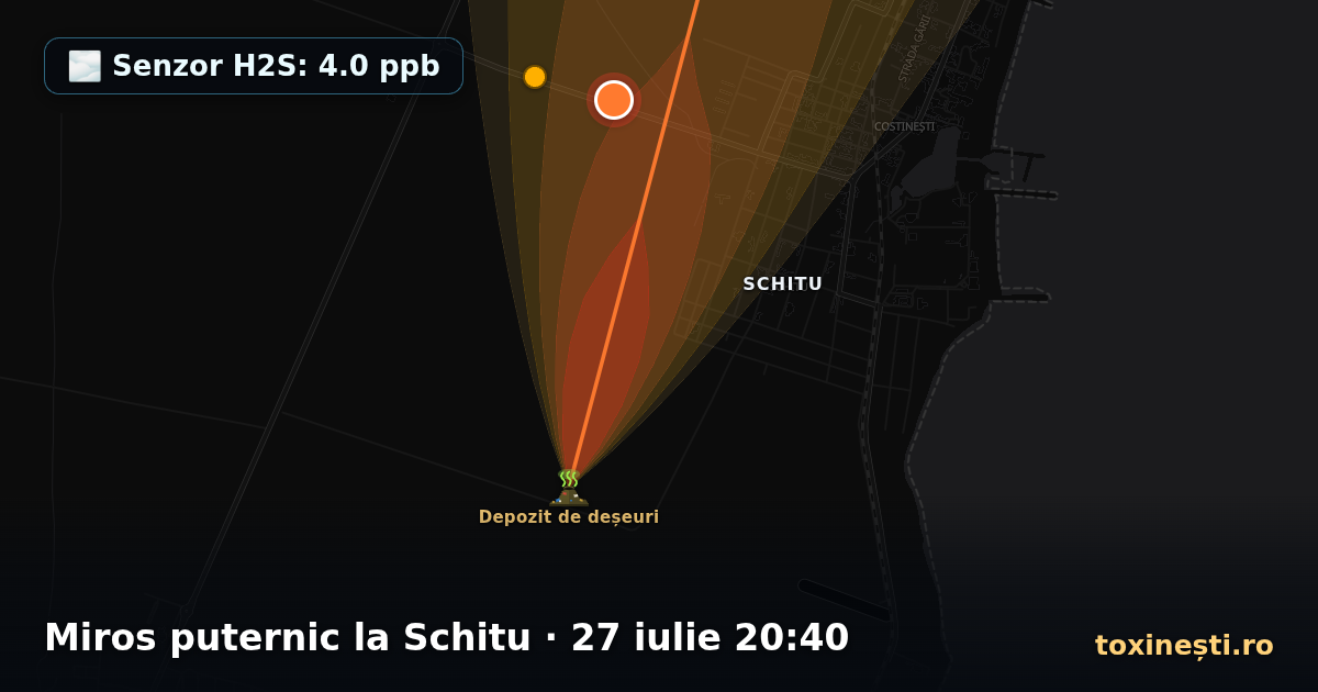 Miros puternic la Schitu · 27 iulie 20:40