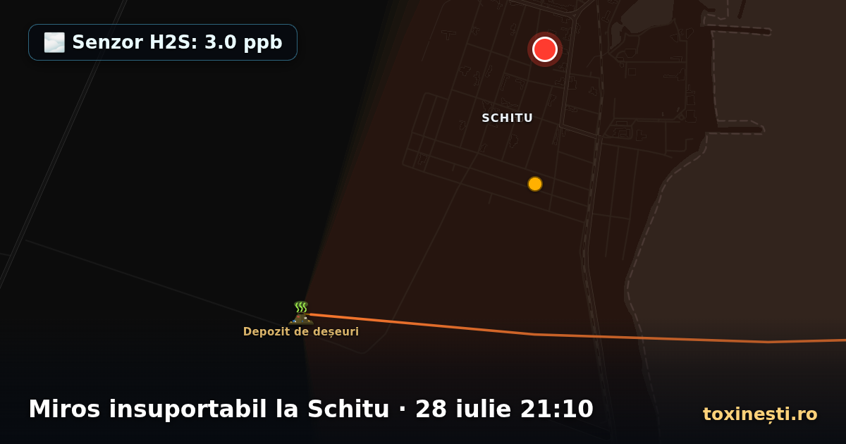 Miros insuportabil la Schitu · 28 iulie 21:10