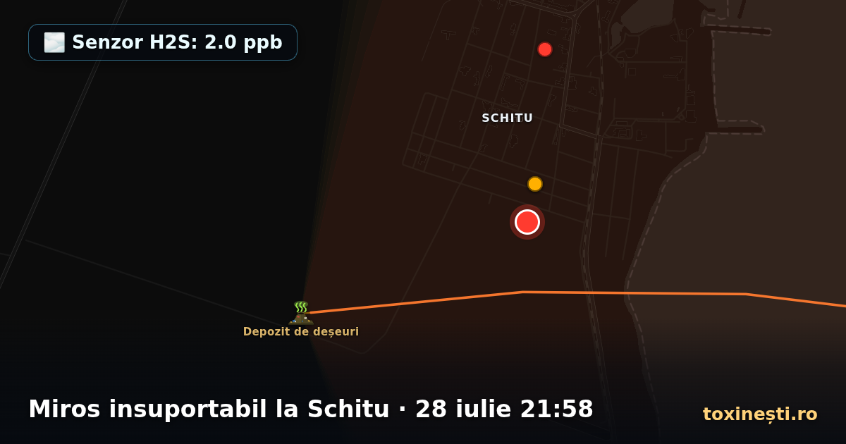 Miros insuportabil la Schitu · 28 iulie 21:58