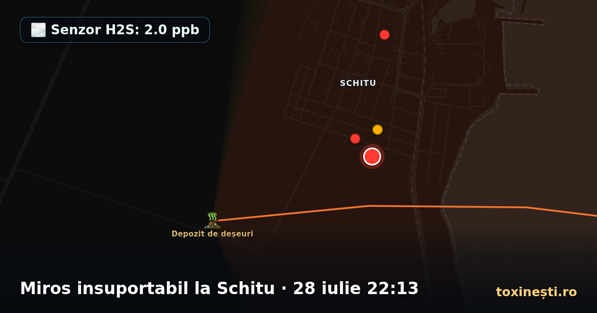 Miros insuportabil la Schitu · 28 iulie 22:13