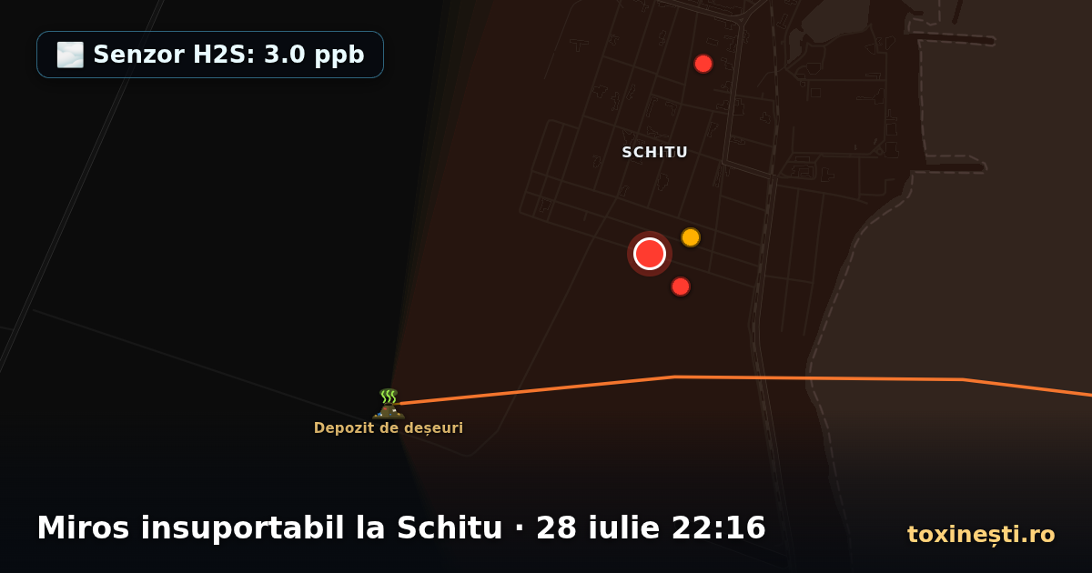 Miros insuportabil la Schitu · 28 iulie 22:16