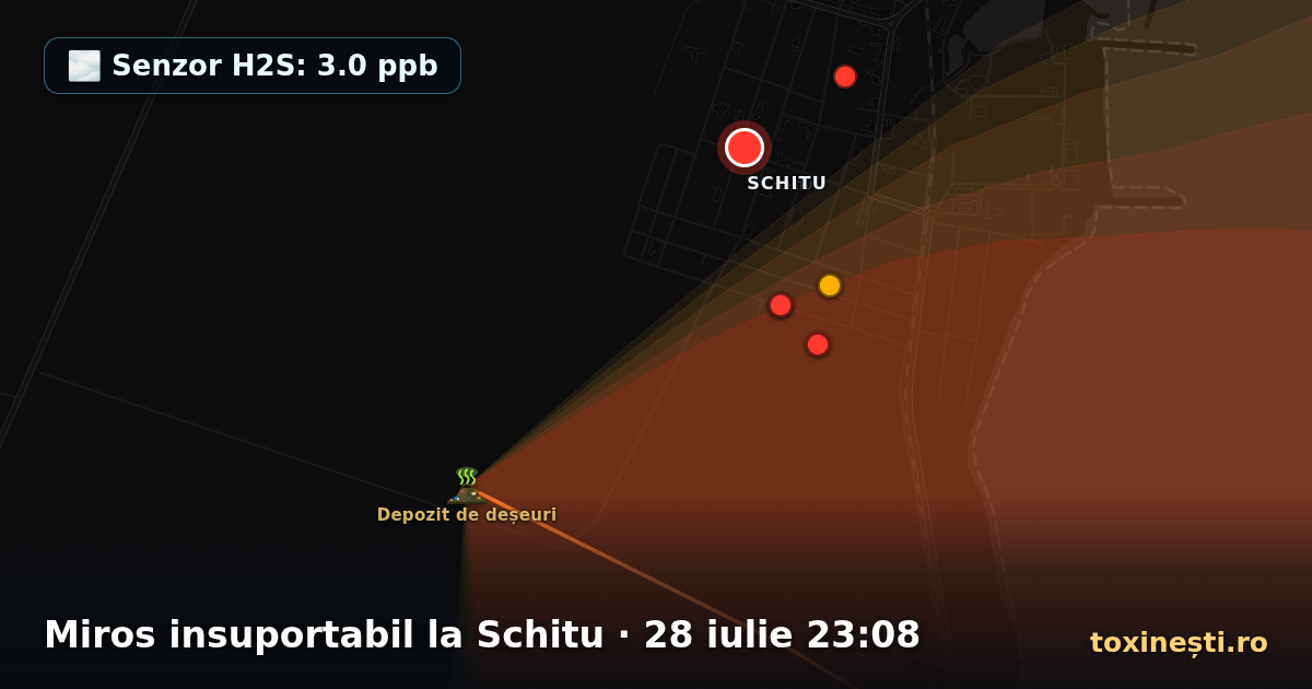 Miros insuportabil la Schitu · 28 iulie 23:08