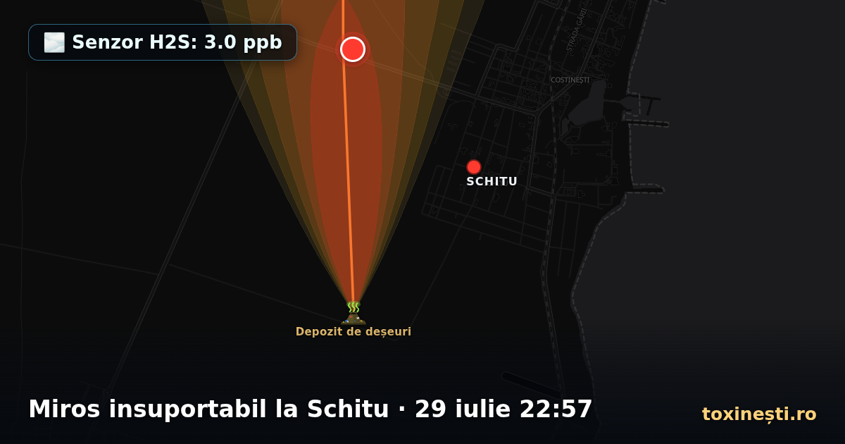 Miros insuportabil la Schitu · 29 iulie 22:57