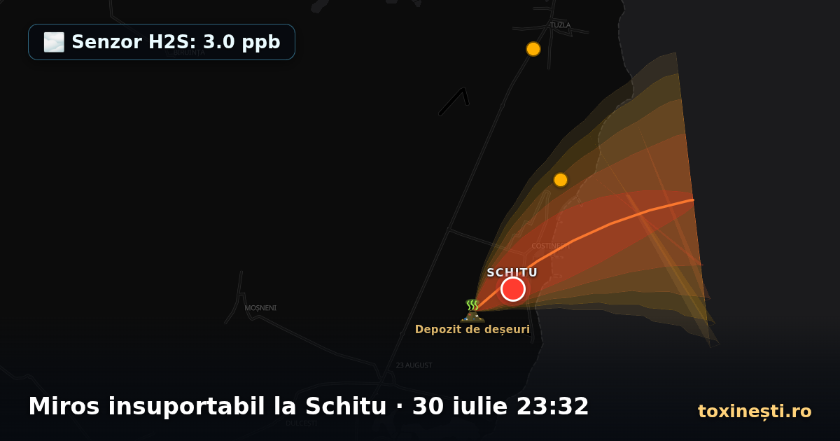 Miros insuportabil la Schitu · 30 iulie 23:32