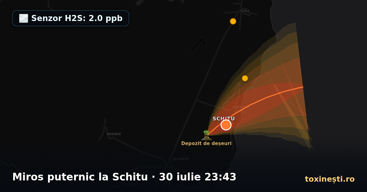 Miros puternic la Schitu · 30 iulie 23:43