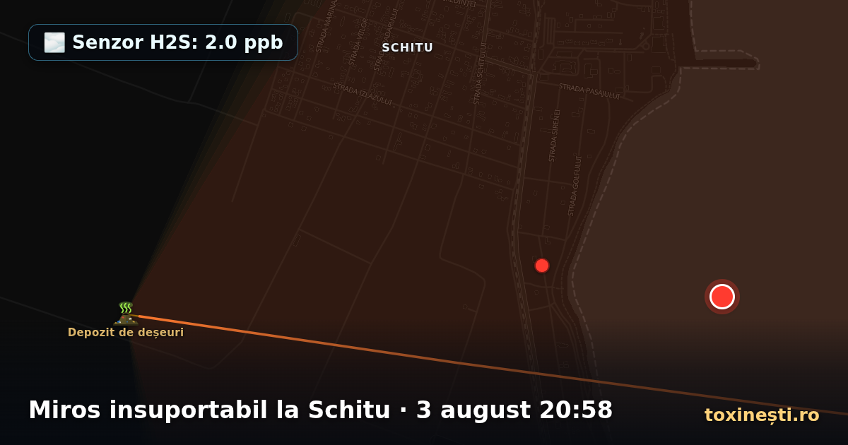 Miros insuportabil la Schitu · 3 august 20:58