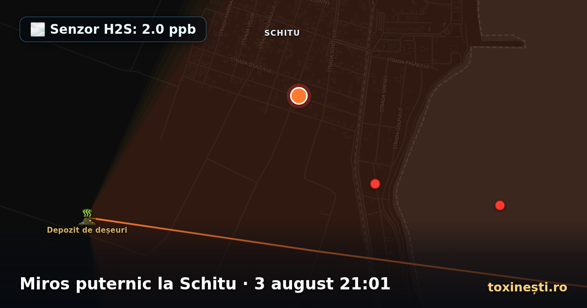 Miros puternic la Schitu · 3 august 21:01