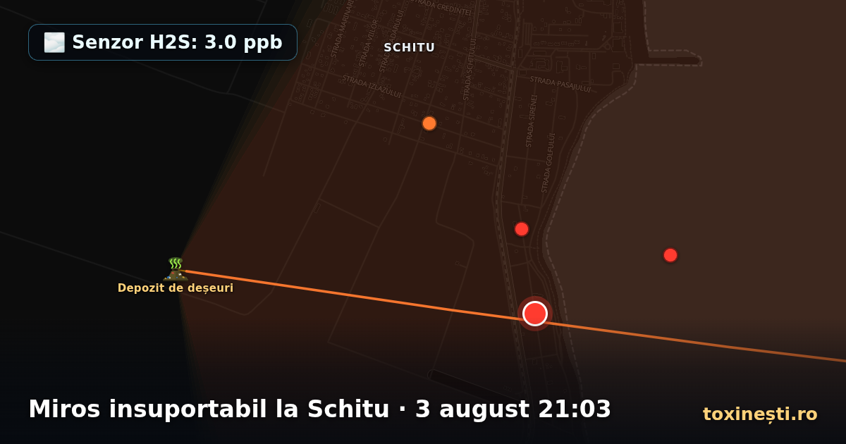 Miros insuportabil la Schitu · 3 august 21:03