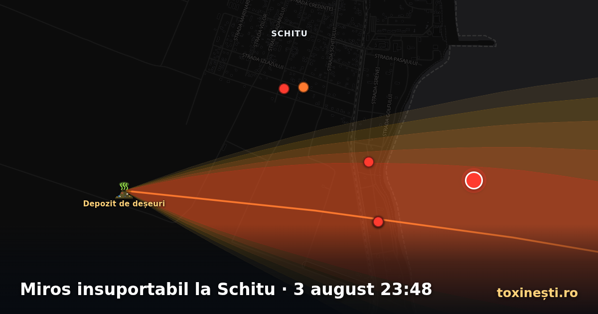 Miros insuportabil la Schitu · 3 august 23:48