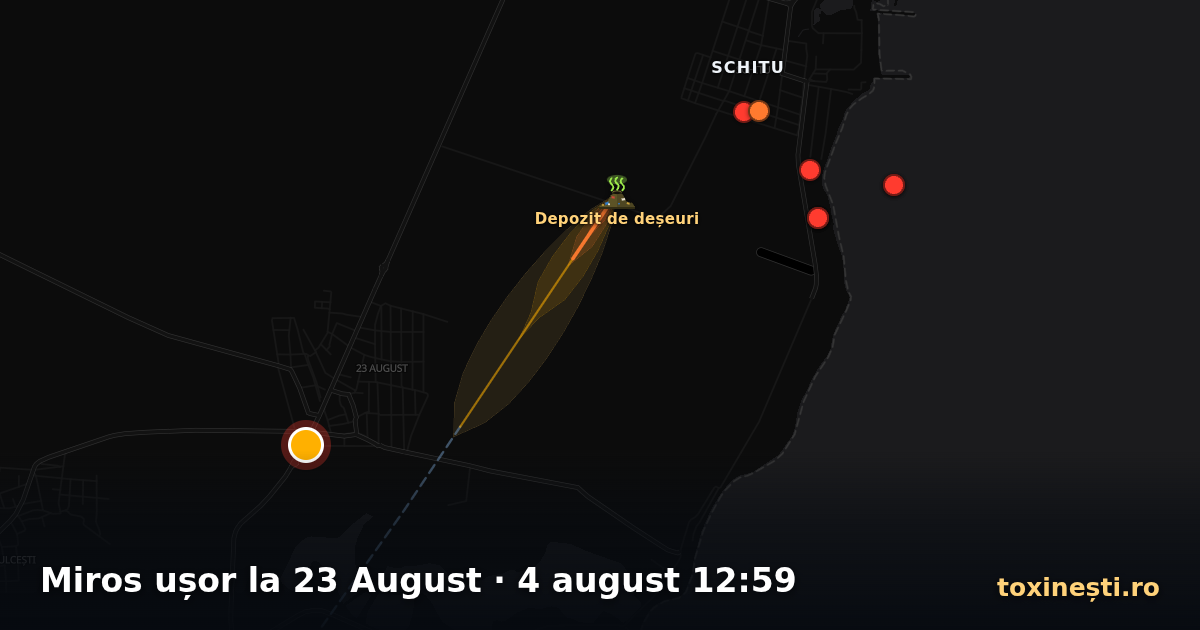 Miros ușor la 23 August · 4 august 12:59