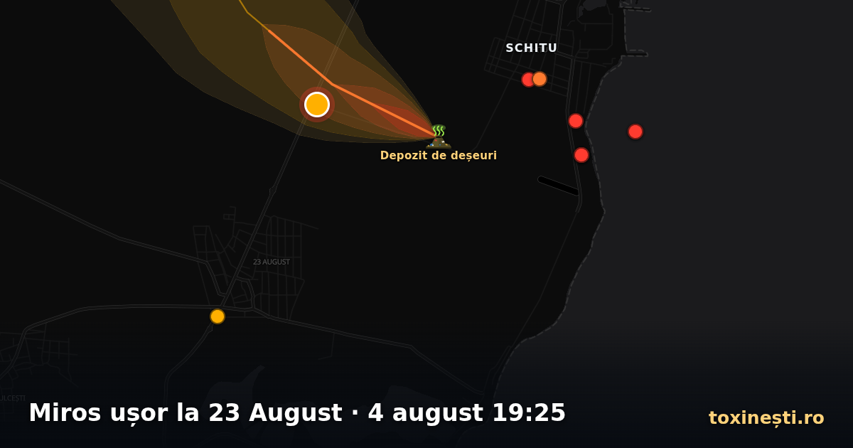 Miros ușor la 23 August · 4 august 19:25