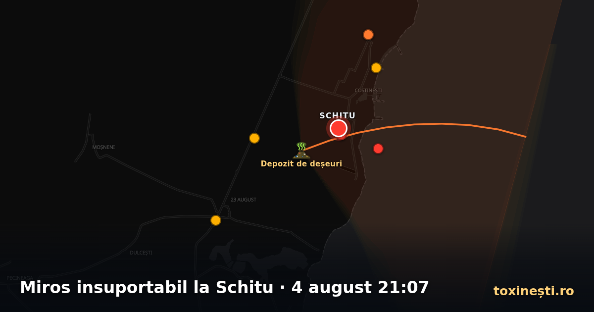 Miros insuportabil la Schitu · 4 august 21:07