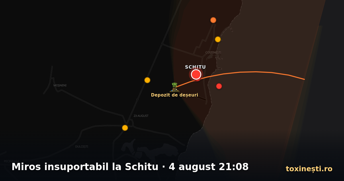 Miros insuportabil la Schitu · 4 august 21:08