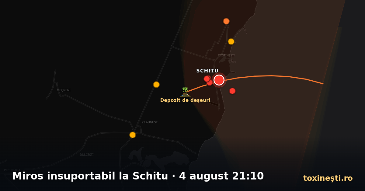 Miros insuportabil la Schitu · 4 august 21:10