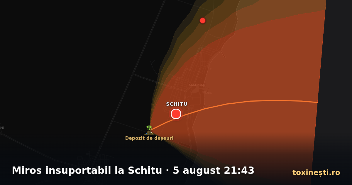 Miros insuportabil la Schitu · 5 august 21:43