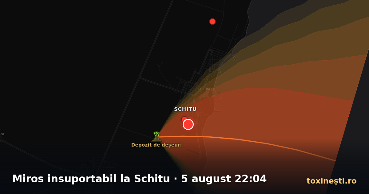 Miros insuportabil la Schitu · 5 august 22:04