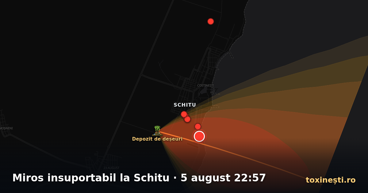 Miros insuportabil la Schitu · 5 august 22:57