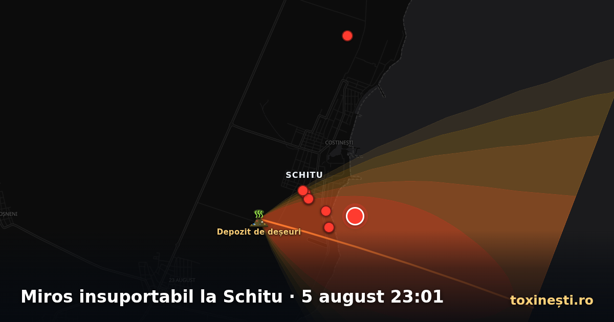 Miros insuportabil la Schitu · 5 august 23:01