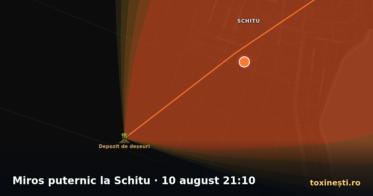 Miros puternic la Schitu · 10 august 21:10