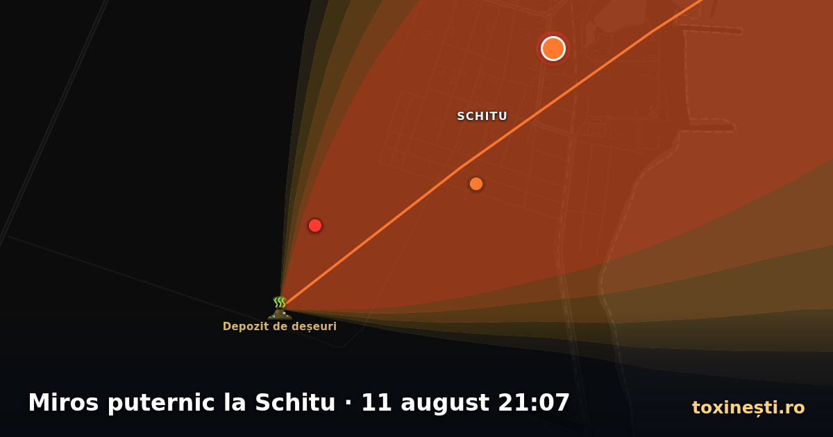Miros puternic la Schitu · 11 august 21:07