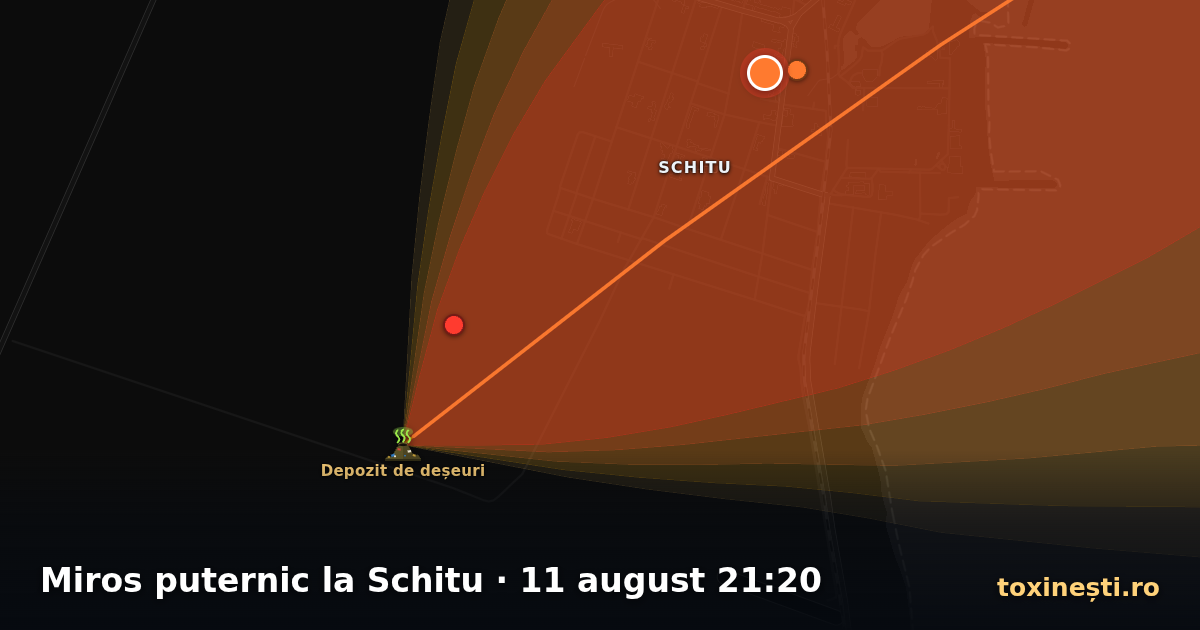 Miros puternic la Schitu · 11 august 21:20