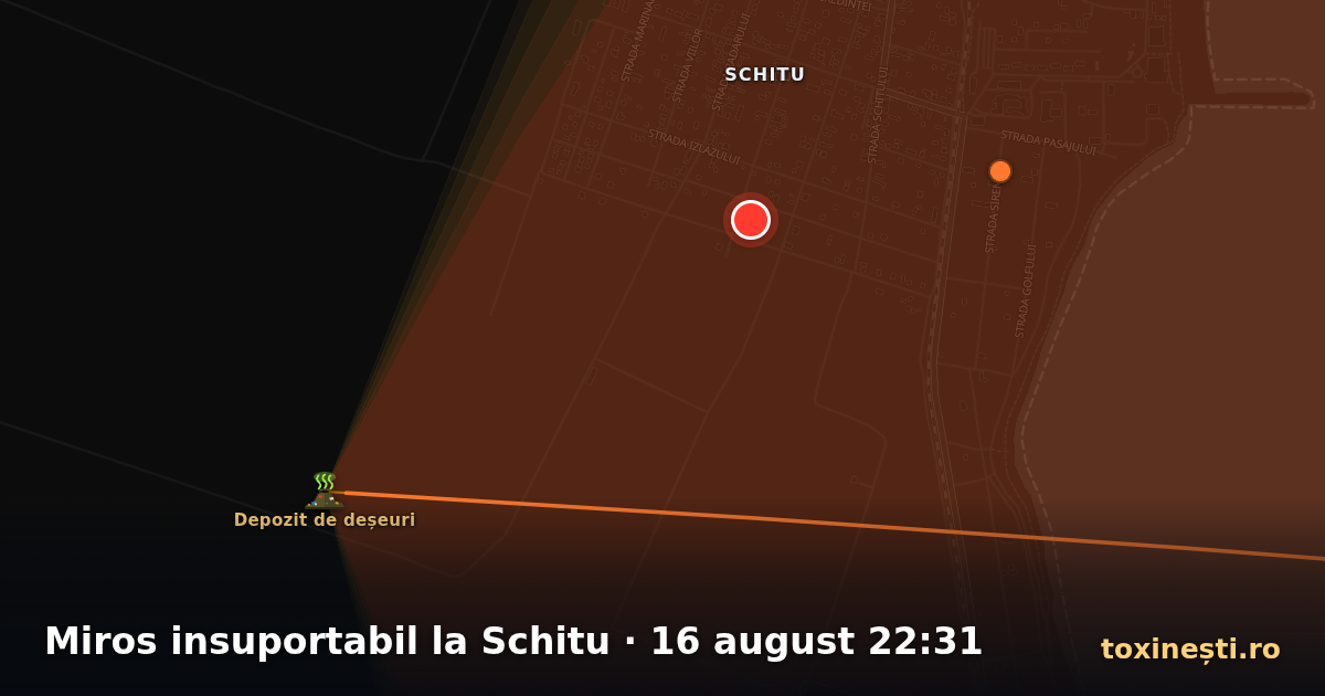 Miros insuportabil la Schitu · 16 august 22:31