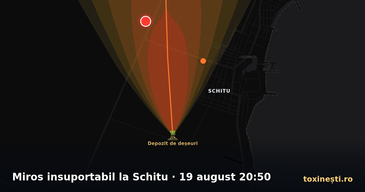 Miros insuportabil la Schitu · 19 august 20:50