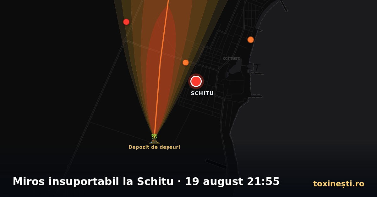 Miros insuportabil la Schitu · 19 august 21:55