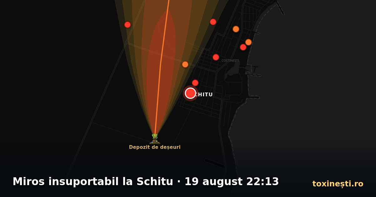 Miros insuportabil la Schitu · 19 august 22:13